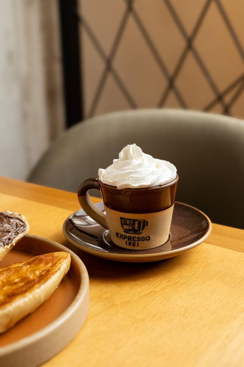 Imagem de uma bebida de chocolate